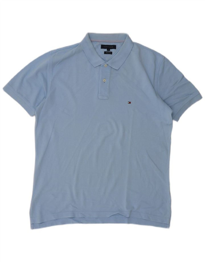 Camisa polo masculina Tommy Hilfiger Regular Fit XL azul