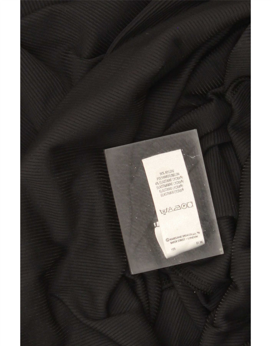 Vestido maxi feminino Marks & Spencer Reino Unido 10 pequeno nylon preto