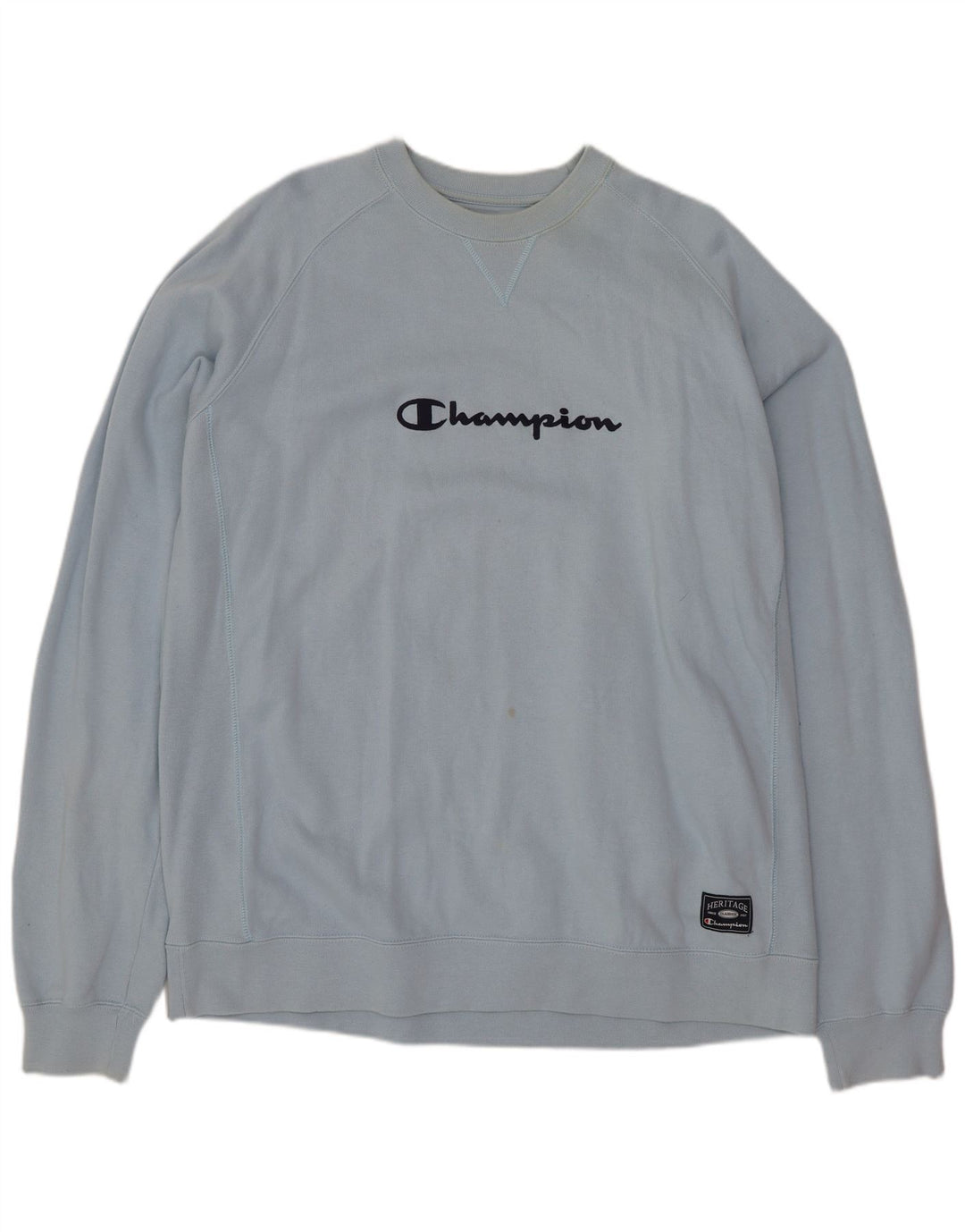 Champion moletom gráfico masculino jumper 2XL algodão azul