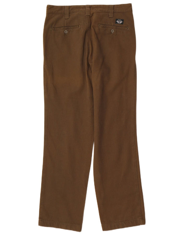 Calças masculinas Dockers cáqui retas chino W31 L32 algodão cáqui