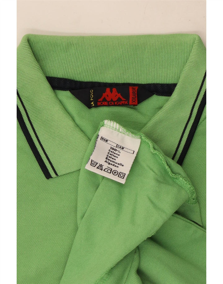 Camisa polo masculina Kappa 2XL algodão verde