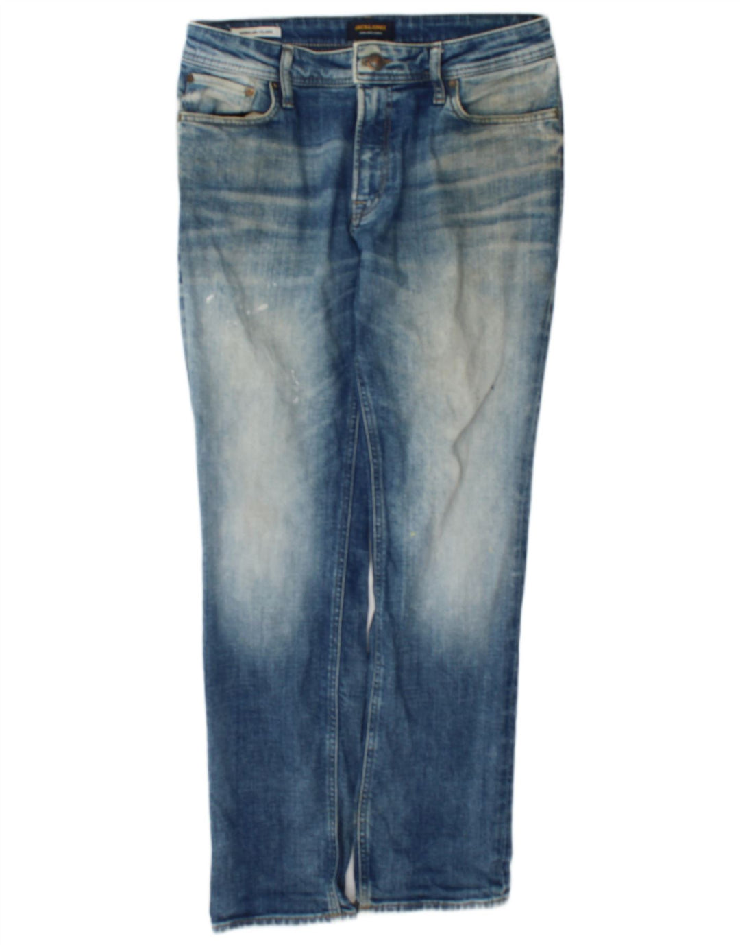 Jack & Jones Masculino GLENN Slim Jeans W30 L30 Azul Algodão