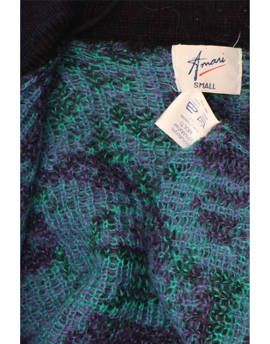 Amari suéter feminino oversized longline cardigan Reino Unido 10 pequeno multicolorido