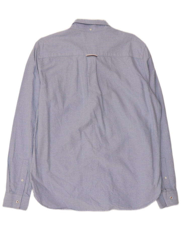 Camisa masculina Fred Perry grande algodão azul