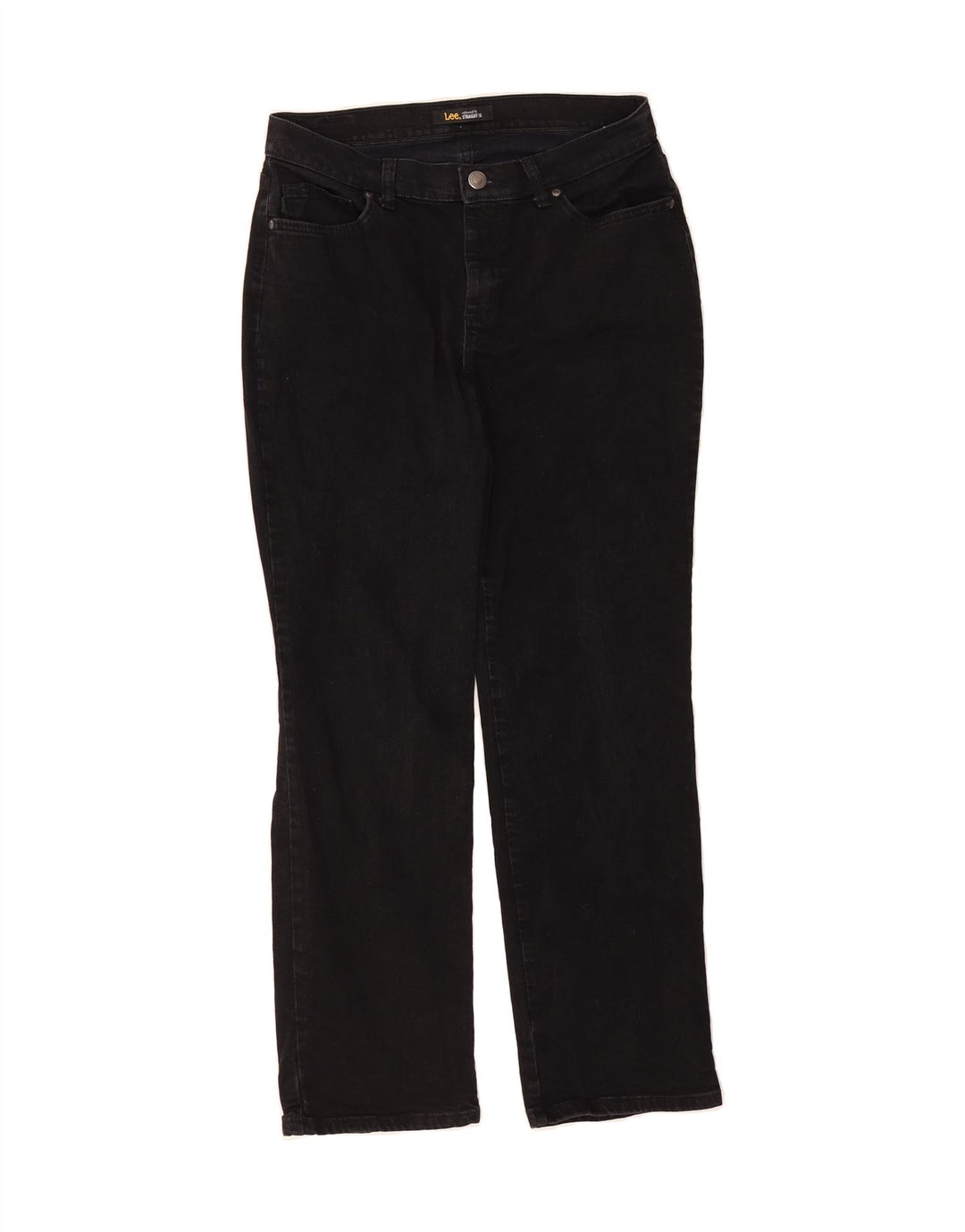 LEE Womens Relaxed Fit Straight Jeans US 10 Large W32 L29 Black Cotton Vintage Lee and Second-Hand Lee from Messina Hembry 