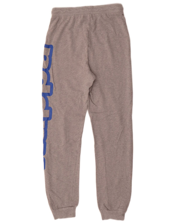 Kappa Mens Tezenis Graphic Calças de treino joggers pequenas cinza manchadas