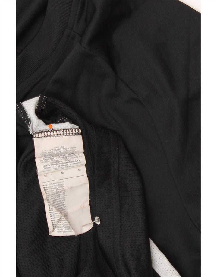 Camiseta masculina Nike Top médio preto colorblock poliéster