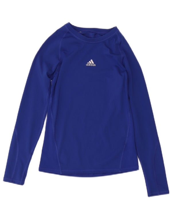 Top Adidas Menino Climacool manga comprida 11-12 anos azul poliéster