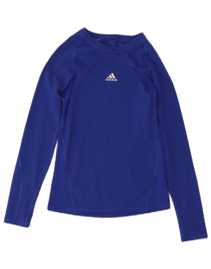 Top Adidas Menino Climacool manga comprida 11-12 anos azul poliéster
