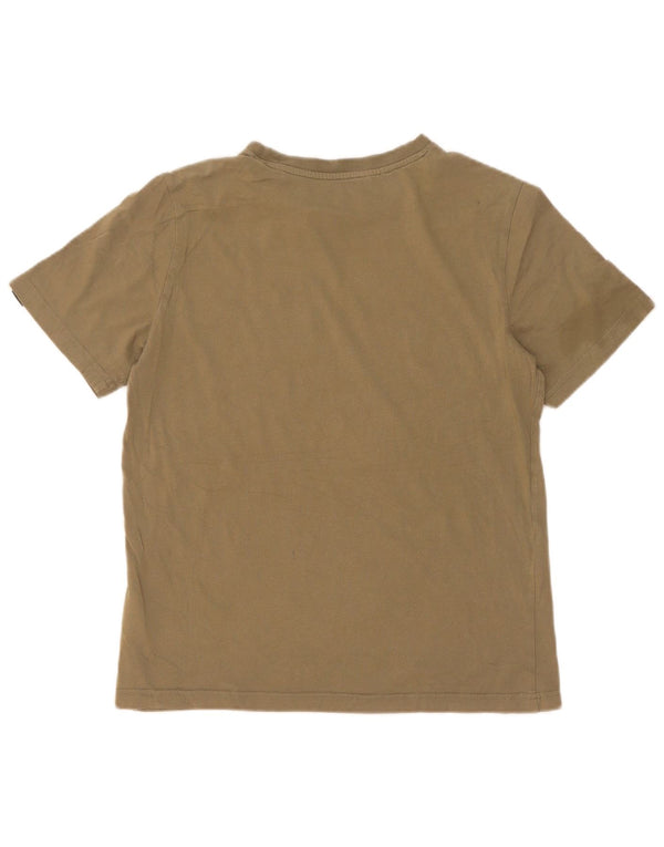 Camiseta Adidas Meninos Graphic Top 13-14 Anos Algodão Cáqui