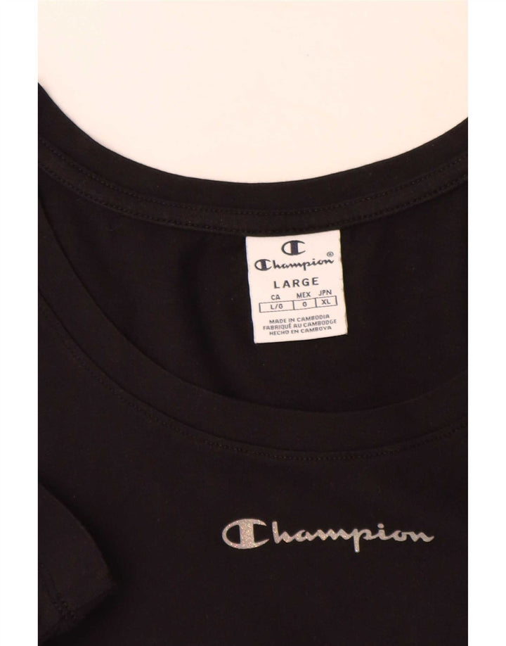 Camiseta masculina Champion grande preta