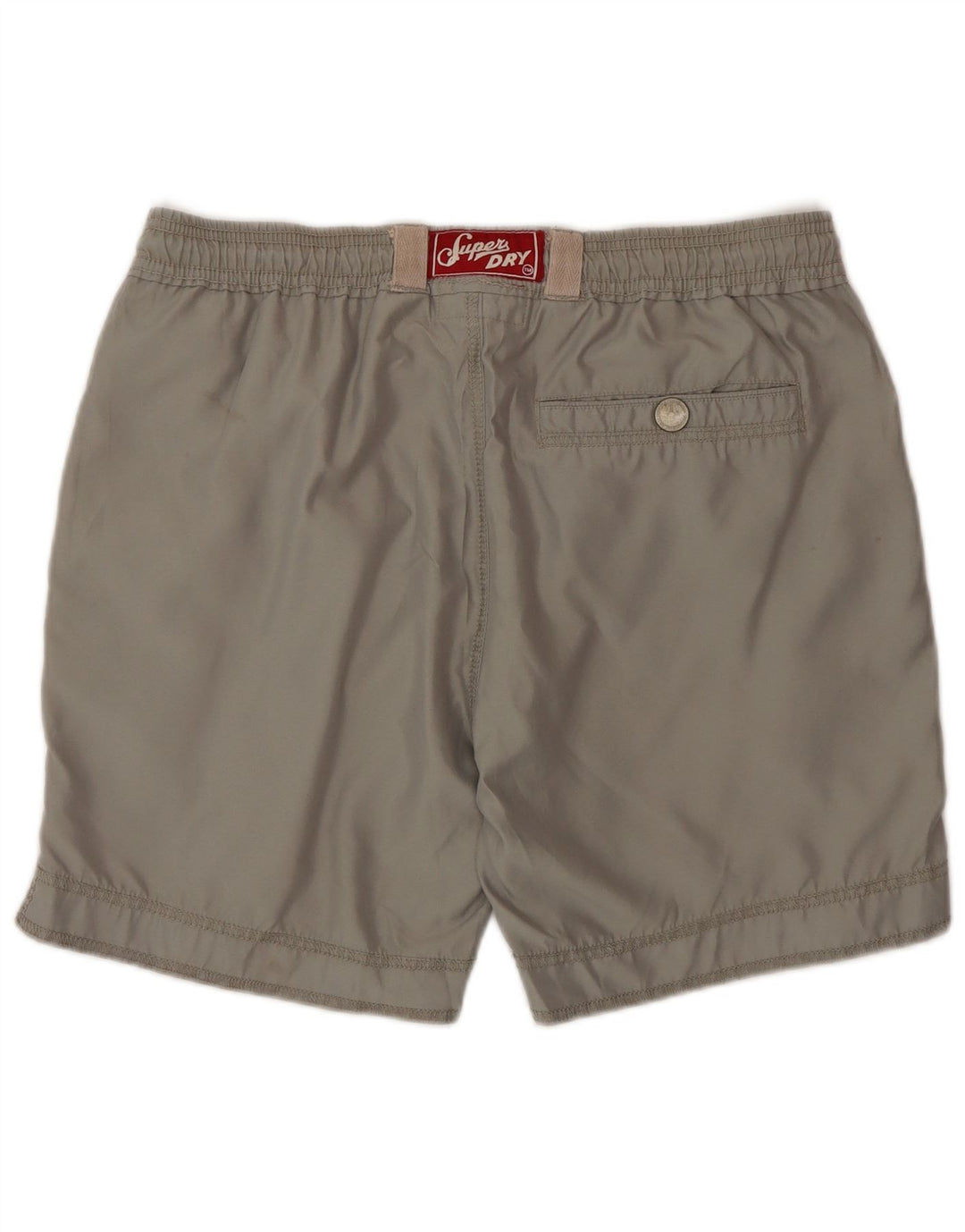 Shorts de natação masculino Superdry Graphic cinza médio poliéster