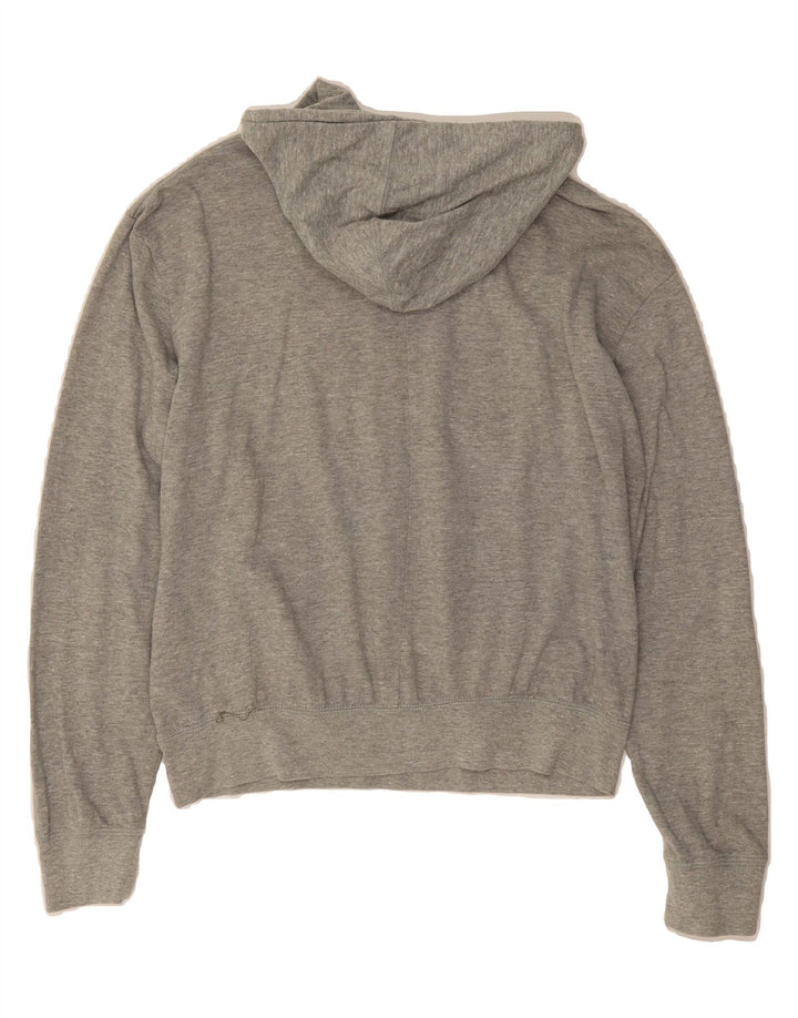 NIKE Womens Oversized Graphic Hoodie Jumper UK 10 Small Grey Cotton Vintage Nike and Second-Hand Nike from Messina Hembry 