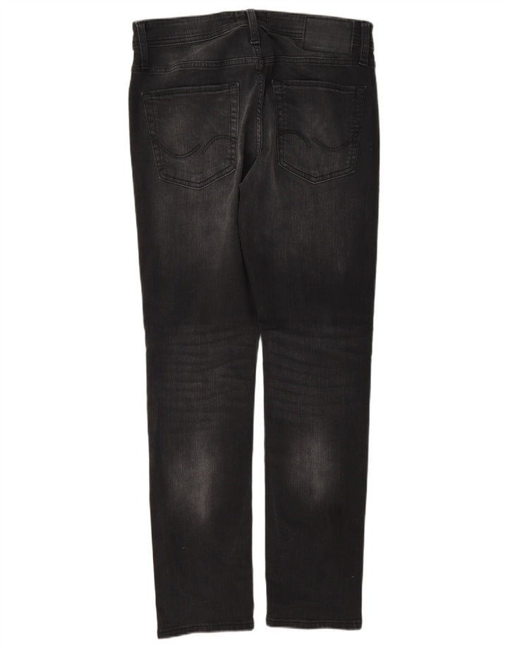 Jack & Jones Masculino GLENN Slim Jeans W30 L32 Algodão Preto