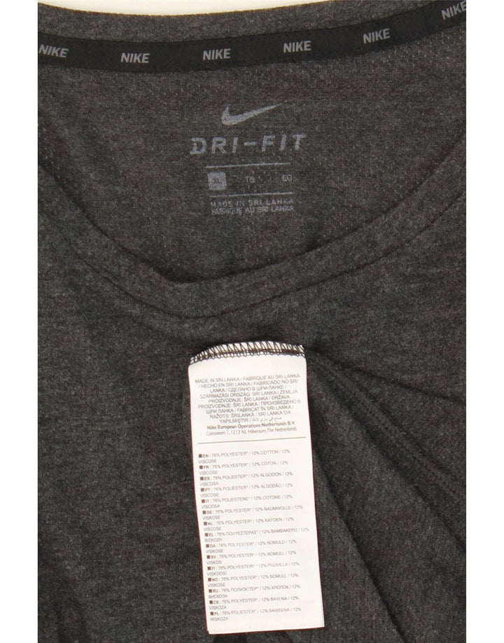 Camiseta Nike Masculina Dri Fit Top XL Cinza Poliéster