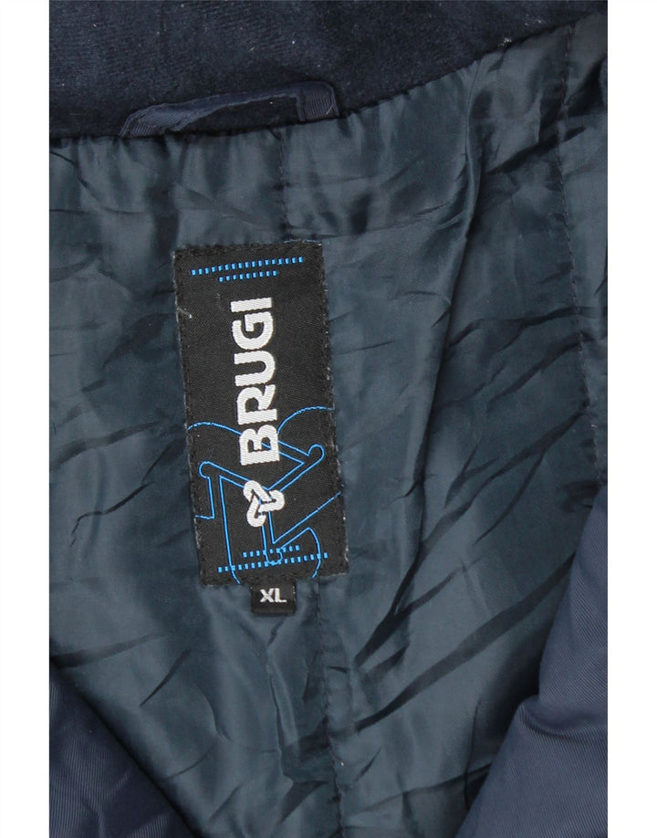 Jaqueta corta-vento masculina Brugi UK 42 XL azul marinho poliamida