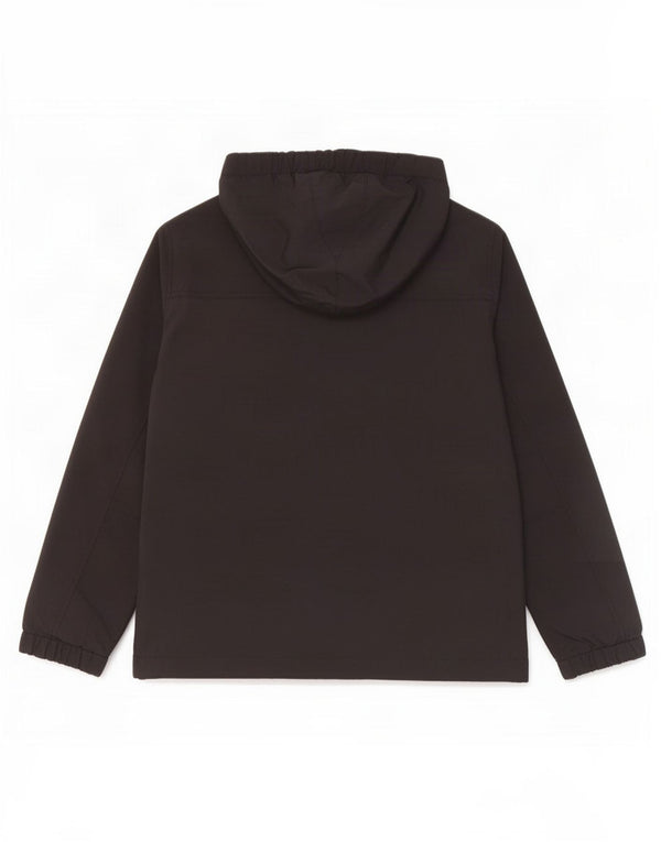 Jaqueta Anorak com capuz gráfico Napapijri para meninos 9-10 anos preto nylon