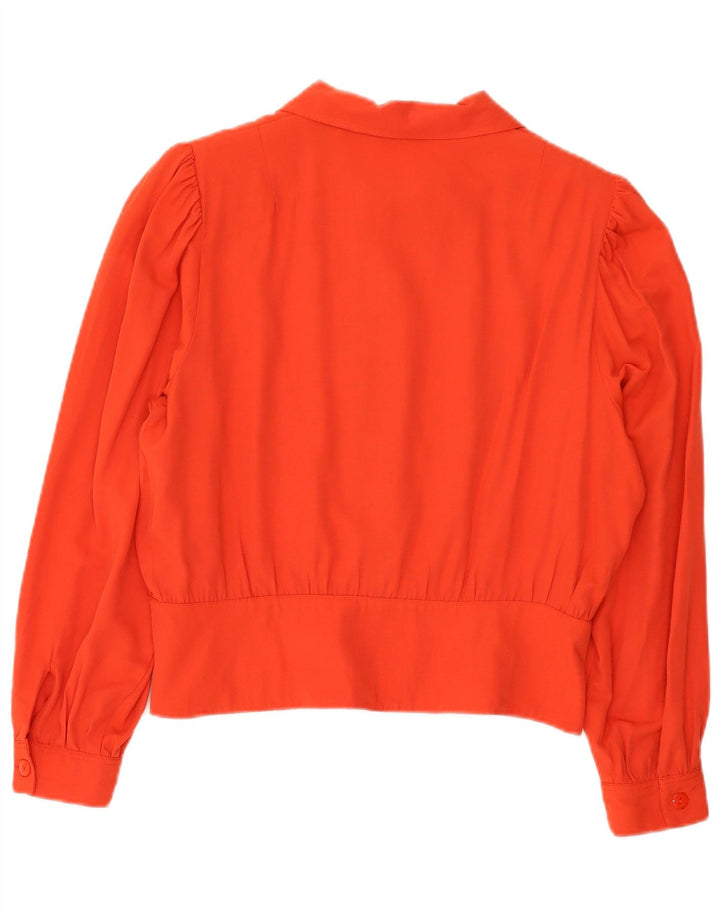 Blusa feminina vintage folgada IT 44/46 viscose vermelha média