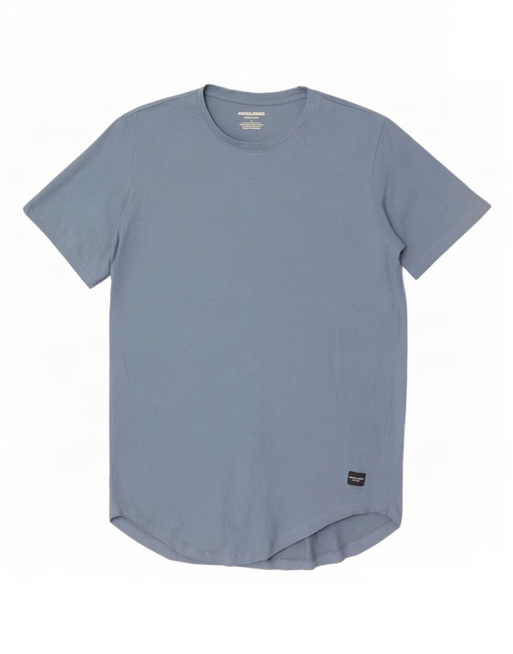 Camiseta masculina Jack & Jones grande algodão azul
