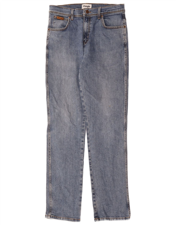 Wrangler Masculino Texas Straight Jeans W32 L34 Azul Algodão