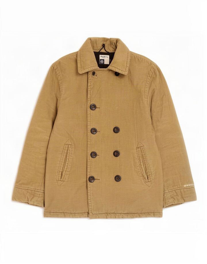 Jaqueta de veludo masculina PEPE Jeans UK 38 médio bege