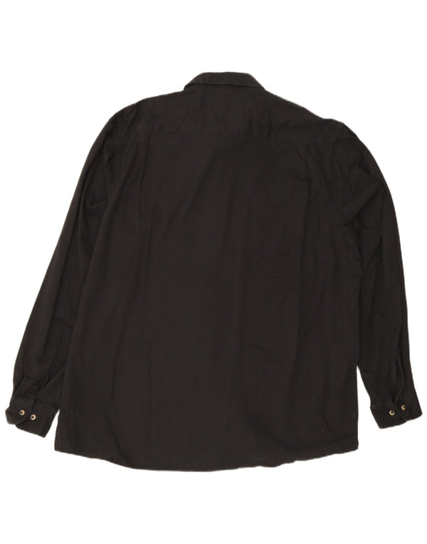 Camisa alta masculina Wrangler 2XL algodão preto