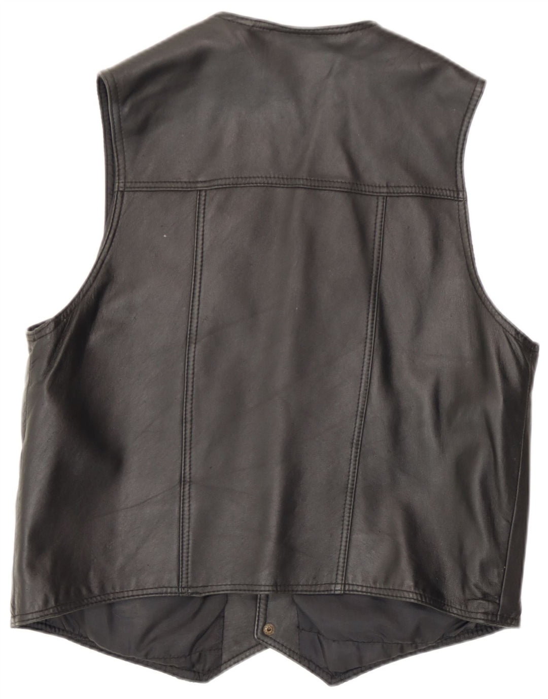 Colete de couro masculino Mondi UK 36 pequeno preto