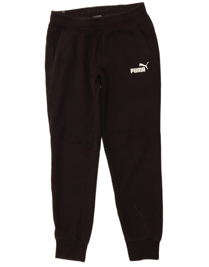 PUMA Mens Calças de treino Joggers Médio Algodão Preto