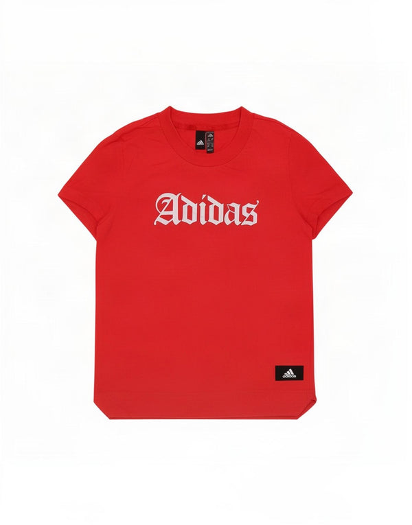 Camiseta Adidas Feminina Graphic Top UK 10 Pequena Vermelha
