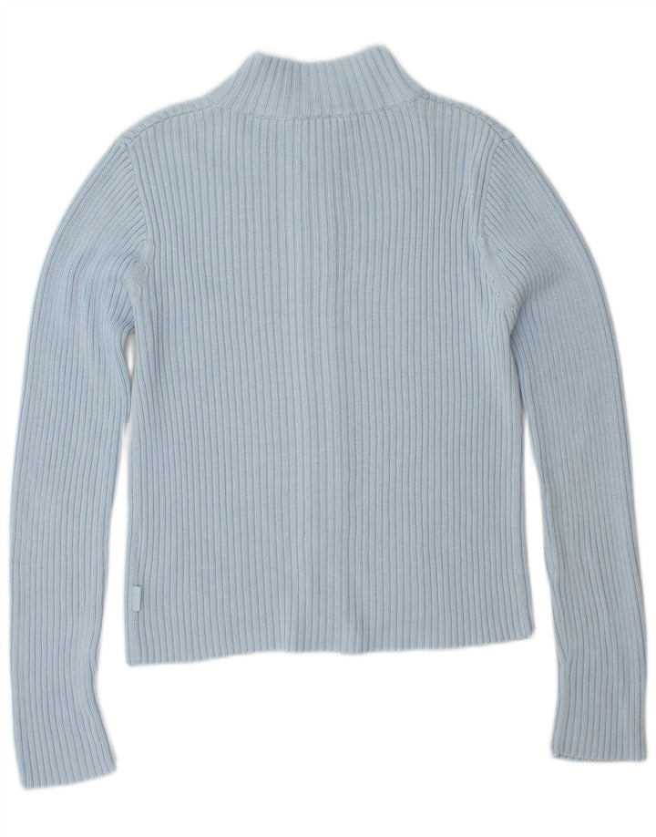 Suéter cardigã feminino TOM TAILOR Reino Unido 12 azul médio