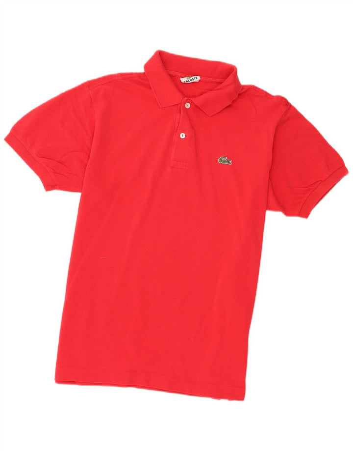 Camisa polo masculina Lacoste tamanho 4 médio algodão vermelho