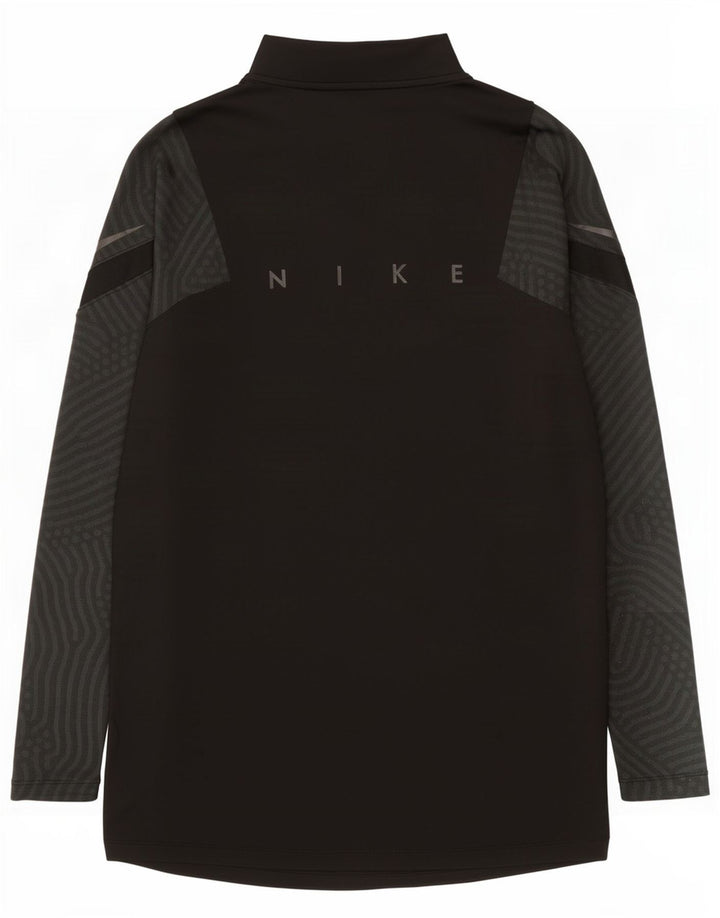 Nike Mens Dri Fit Gráfico Pulôver Treino Top Pequeno Risca Preta