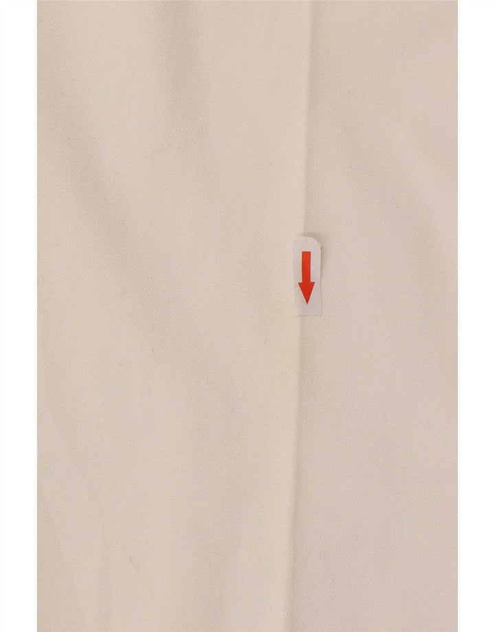 Calças Chino retas masculinas Dickies W34 L28 poliéster branco