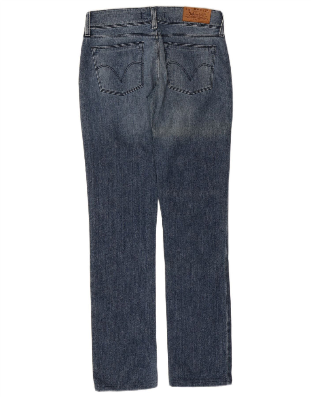 Calça jeans feminina Levi's 571 Slim W28 L30 azul algodão