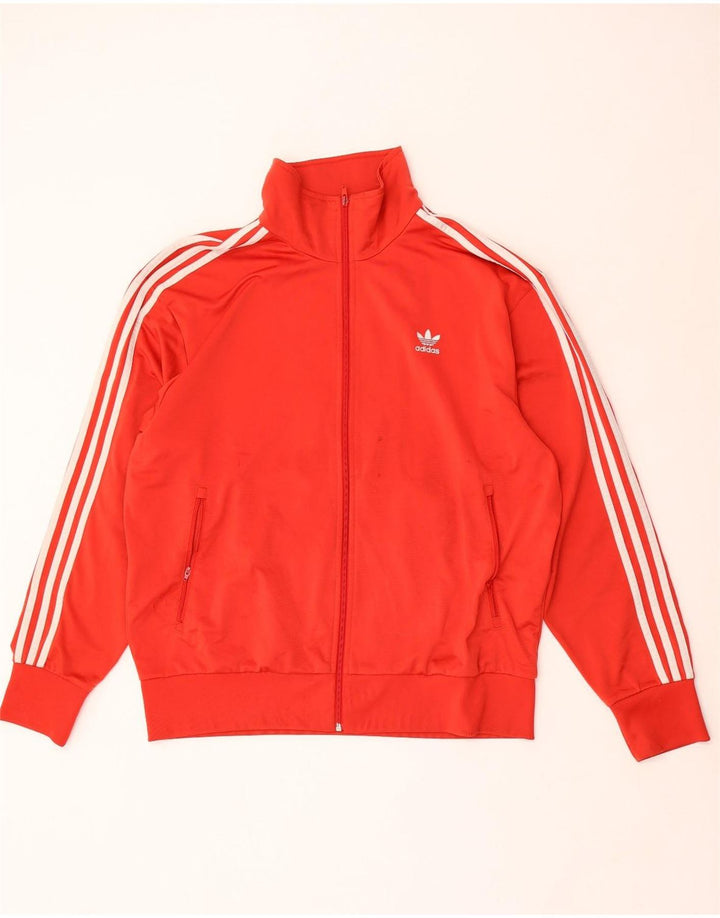 Adidas Mens Tracksuit Top Jacket XL Vermelho Poliéster