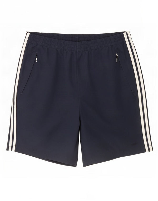 Shorts esportivos masculinos Adidas XL azul marinho poliéster