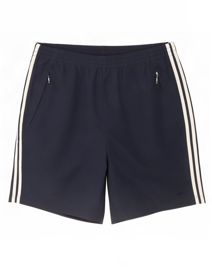 Shorts esportivos masculinos Adidas XL azul marinho poliéster
