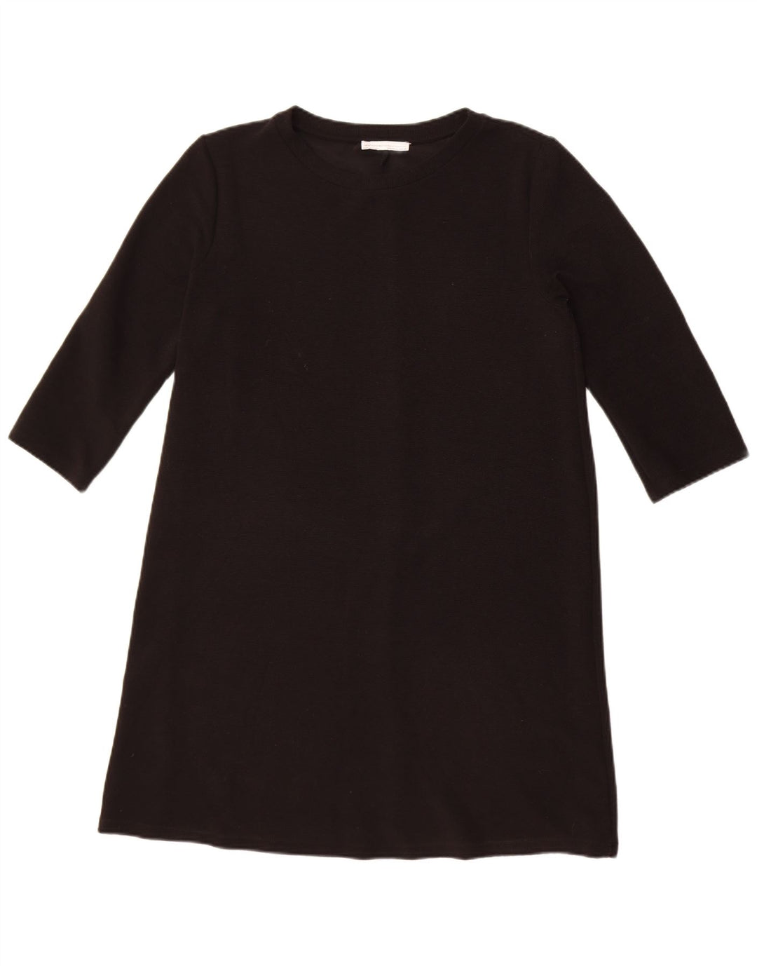 Zara Vestido feminino manga 3/4 Reino Unido 14 grande preto