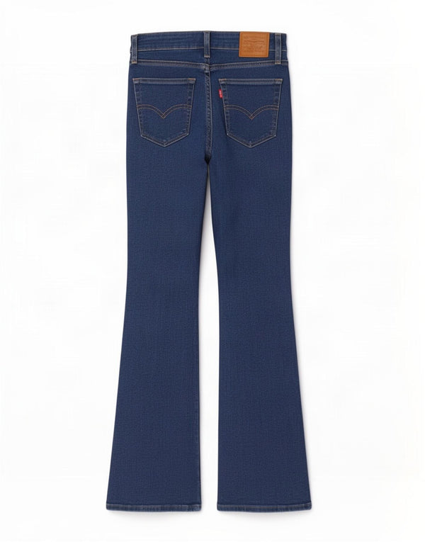 Calça jeans feminina Levi's 726 Flared W27 L32 azul algodão