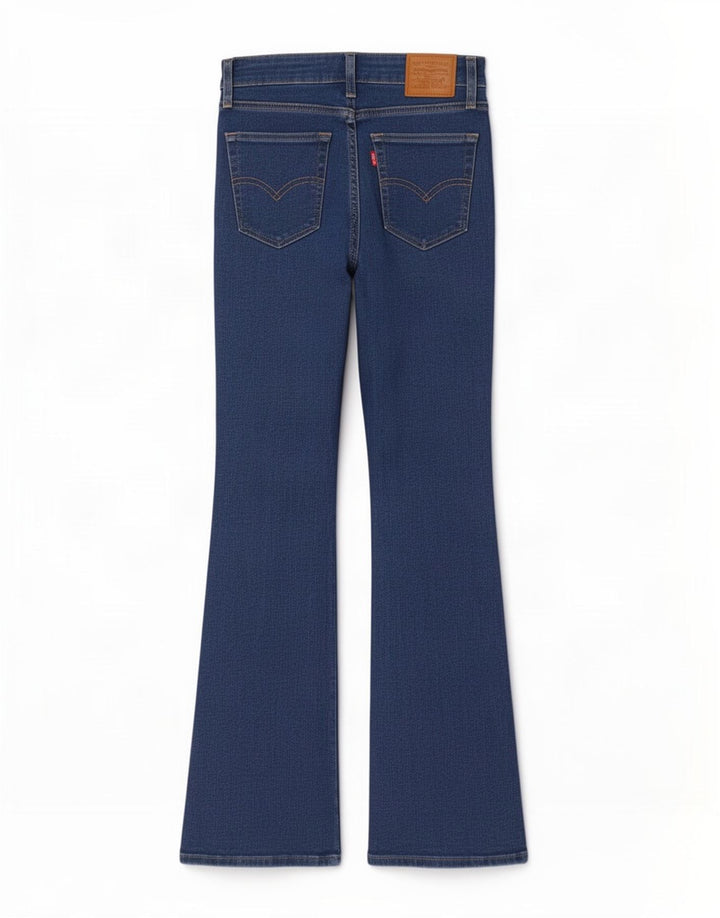Calça jeans feminina Levi's 726 Flared W27 L32 azul algodão