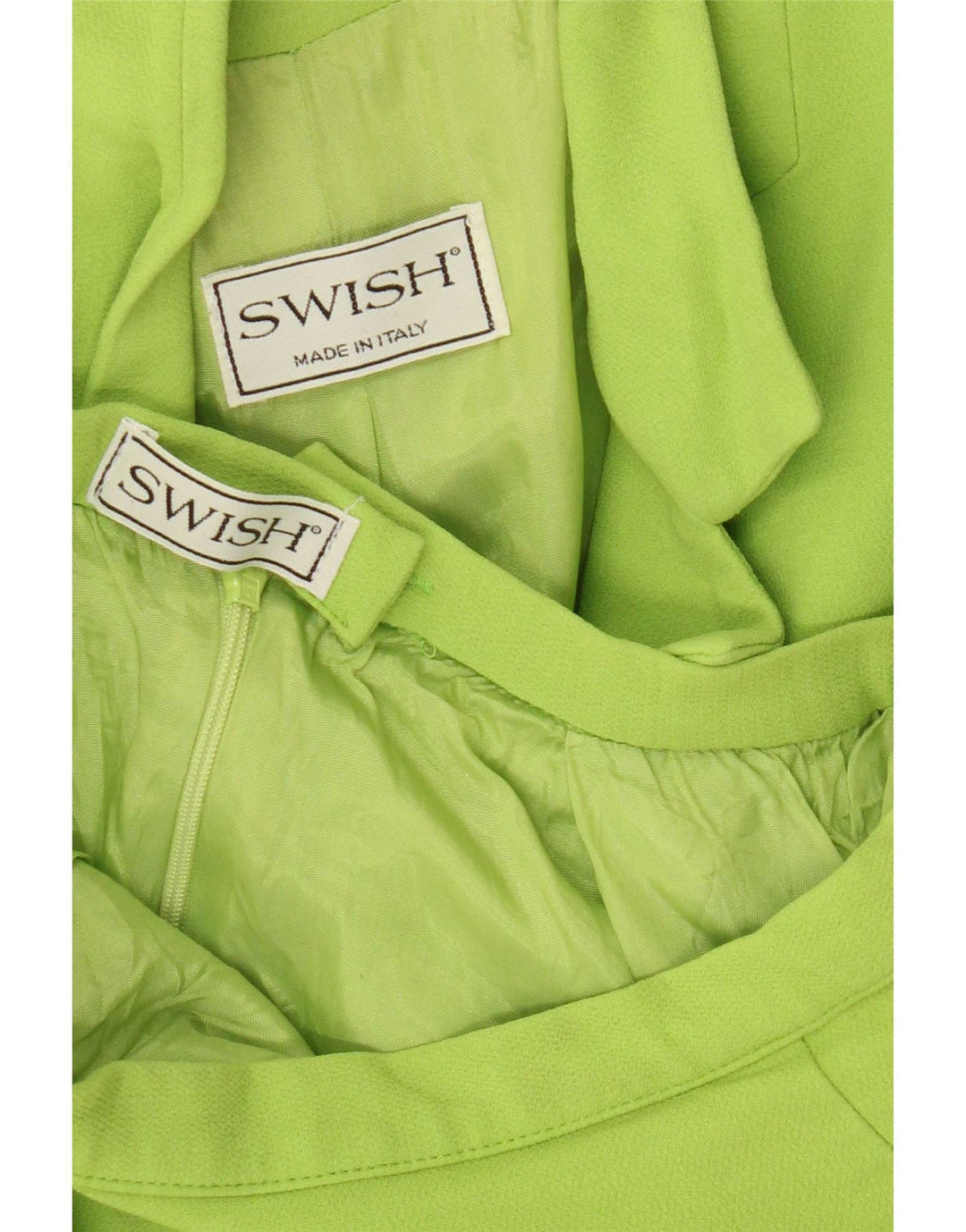 Conjunto de saia feminina Swish com 4 botões e 2 peças Reino Unido 8 pequeno W24 verde
