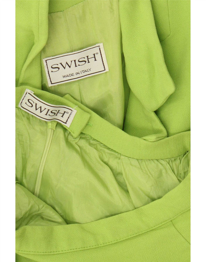 Conjunto de saia feminina Swish com 4 botões e 2 peças Reino Unido 8 pequeno W24 verde