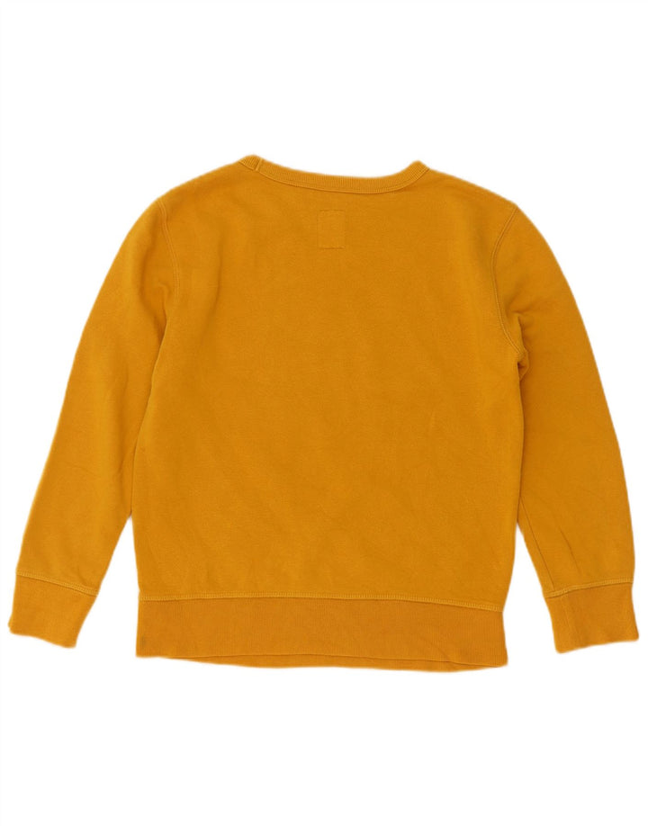 Suéter gráfico Gap Boys 8-9 anos algodão amarelo médio