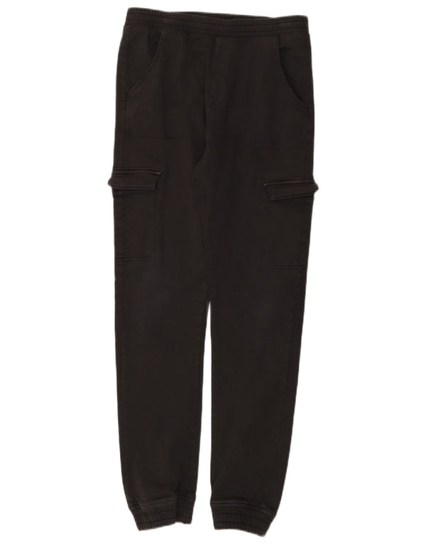 Calças joggers femininas Marks & Spencer Cargo 13-14 anos W28 L29 pretas