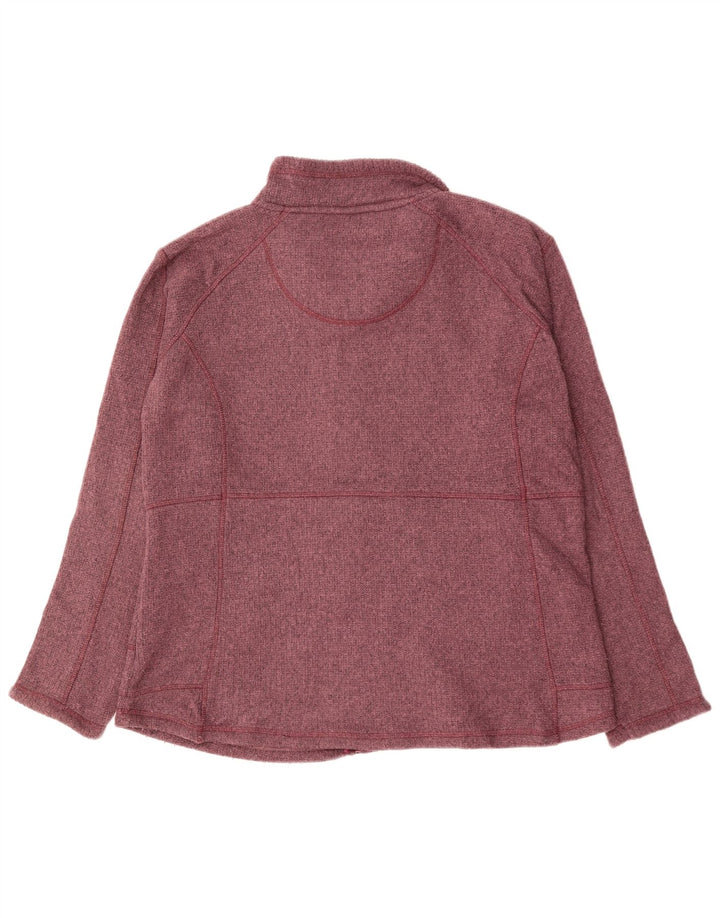 Suéter de cardigã feminino de grandes dimensões WEIRD FISH Reino Unido 18 XL Borgonha poliéster