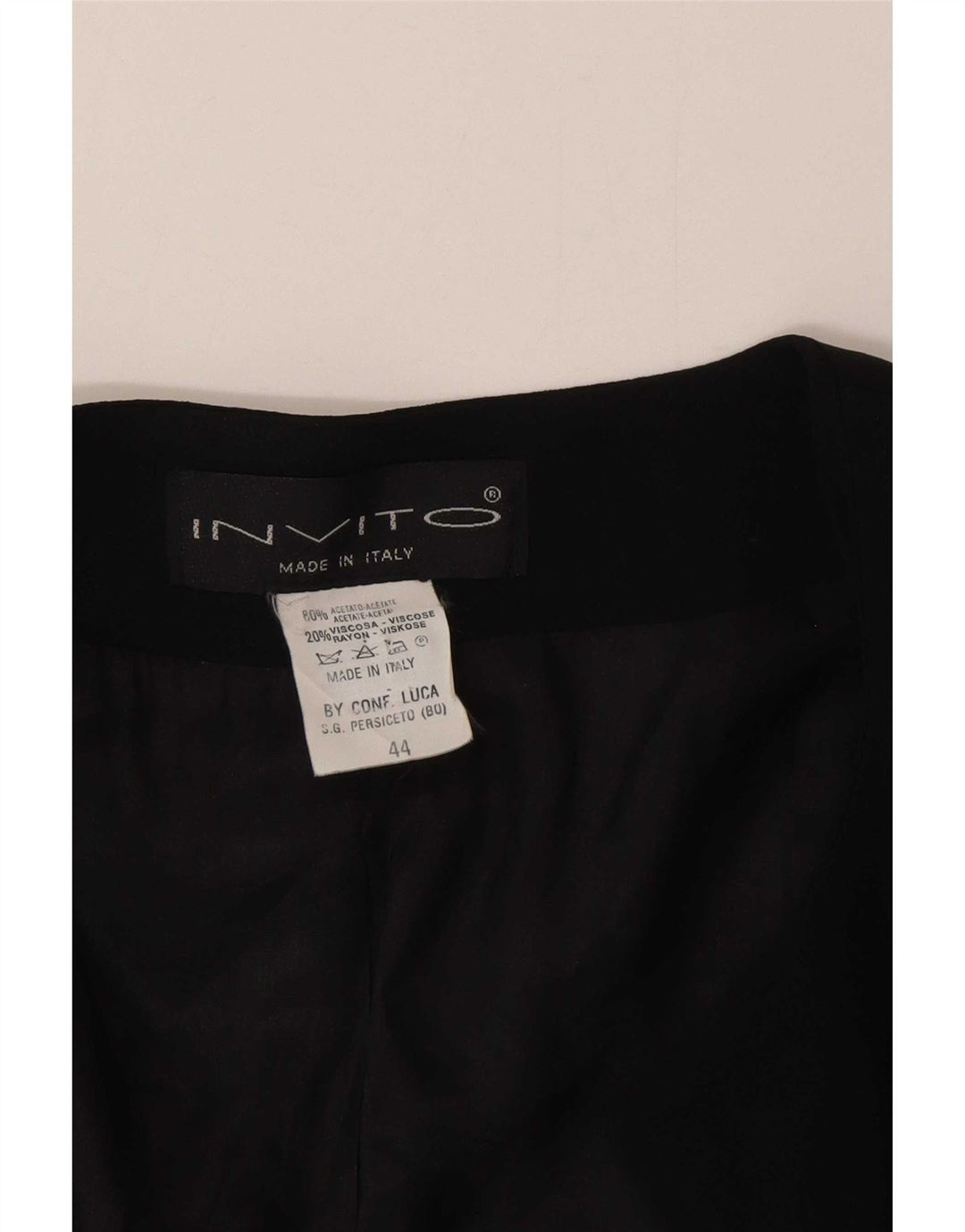 Jaqueta Bolero Feminina Vintage IT 44 Acetato Preto Médio