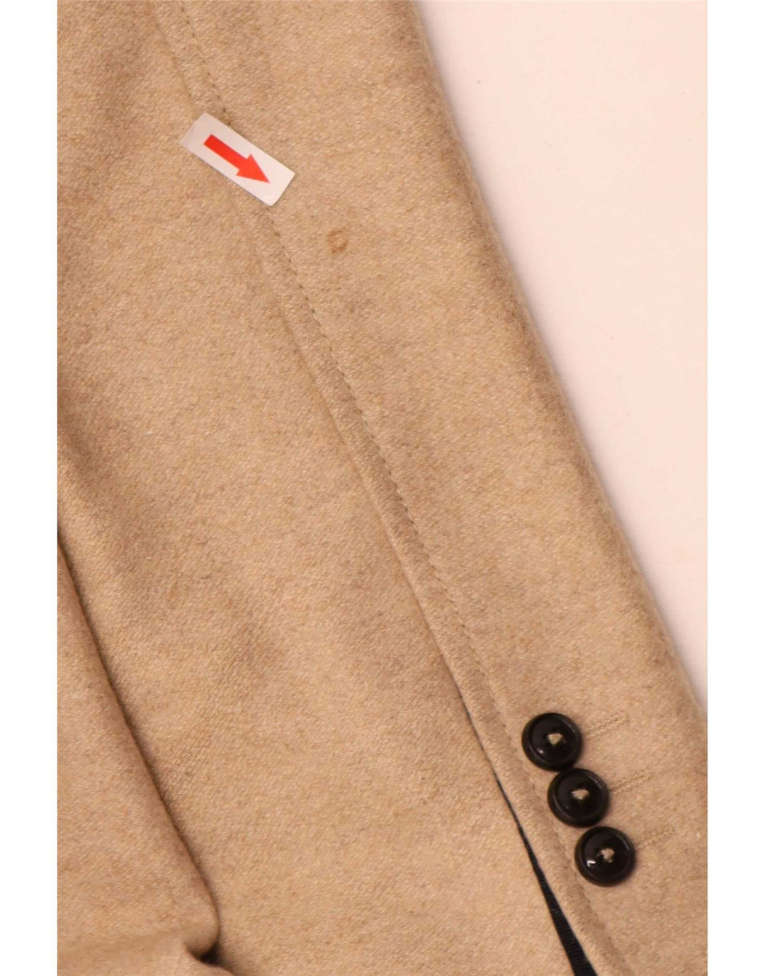Sobretudo masculino Zara UK 38 lã bege médio