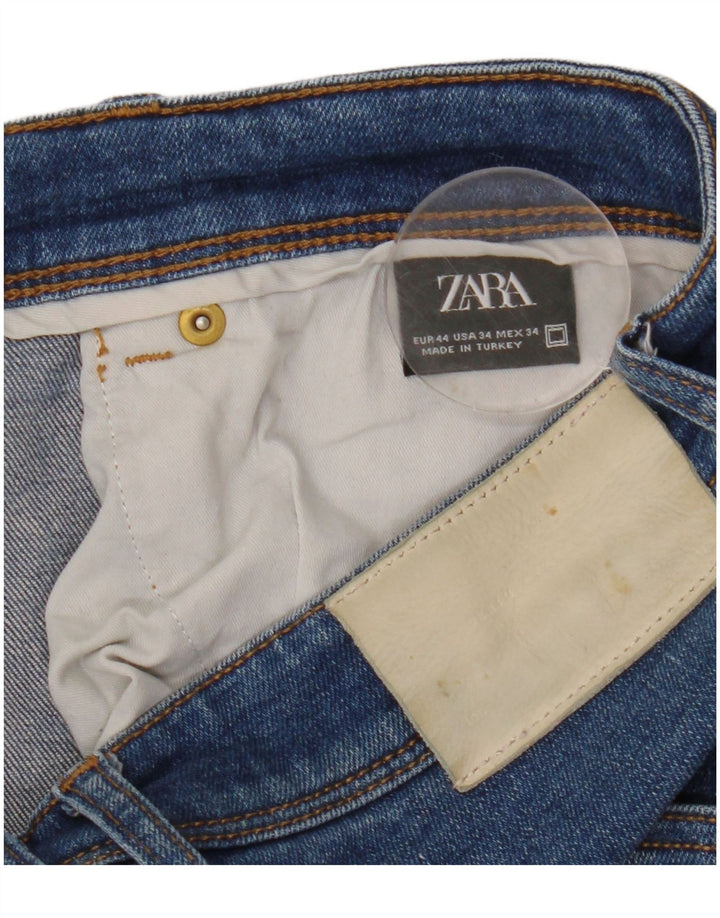 Zara Mens Slim Jeans EU 44 Grande W34 L30 Azul