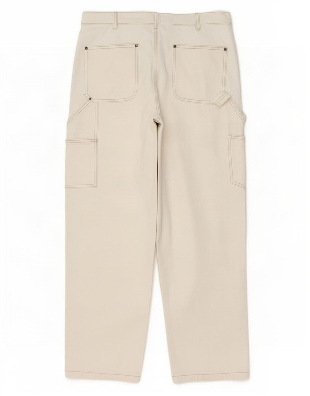 Zara Mens Cargo Straight Jeans EU 42 Grande W32 L30 Bege