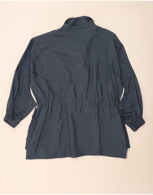 Adidas Womens Oversized Utility Jacket UK 8 Pequeno Azul Poliamida